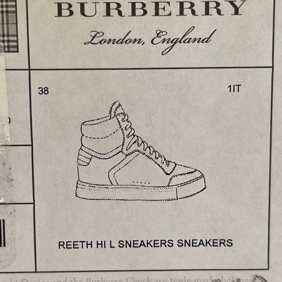 Authentic Burberry High Tops!!! 38*** - Picture 7 of 7